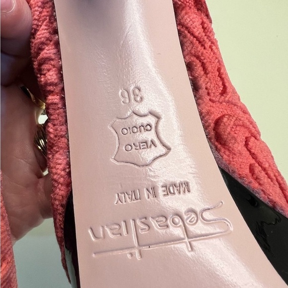 Red Peep Toe Heels - Picture 9 of 14